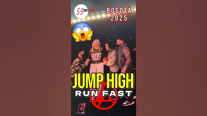 Emily’s Daring High Jump… Thanks to Mike & Joe! Bogotá, 🇨🇴 2025 #linkinpark #live #funny