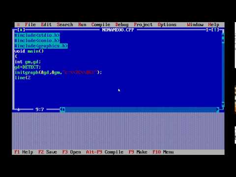 C++ Program to Draw Line in Graphics Mode : Line Function