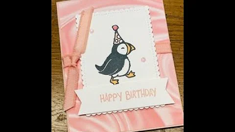 Puffins birthday with Sale-a-brations simply Marbe...