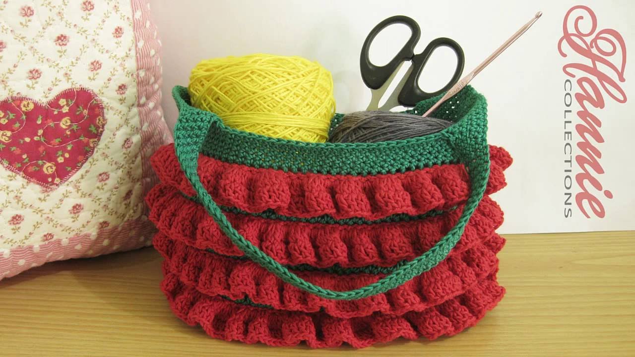 Crochet Tutorial Merajut Dompet Motif Stroberi Inner Strawberry Stitch Part 2 Youtube Crochet Ruffled Handbag Crochet Videos