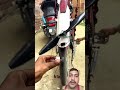 Running a Drone Motor with a 2-Wing Propeller Using a Bicycle Tire