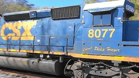 CSX "Colonel Philip Hooper" EMD SD40-2 With an SD4...