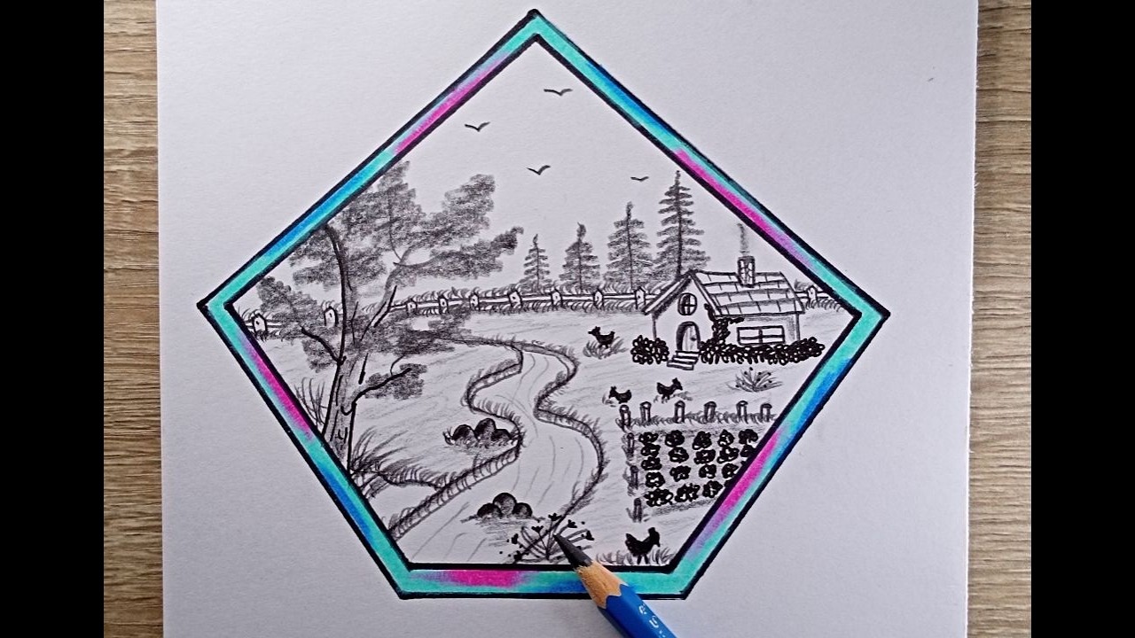 Chickens eating beside a crystal clear stream on a peaceful morning 🐔🌿💧🌅✨