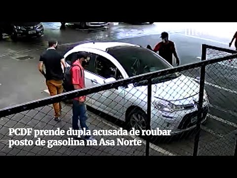 PCDF prende dupla acusada de roubar posto de gasolina na Asa Norte