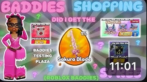 BADDIES SHOPPINGSPREE | Did i GET SAKURA BLADE?| BADDIES ROBLO...