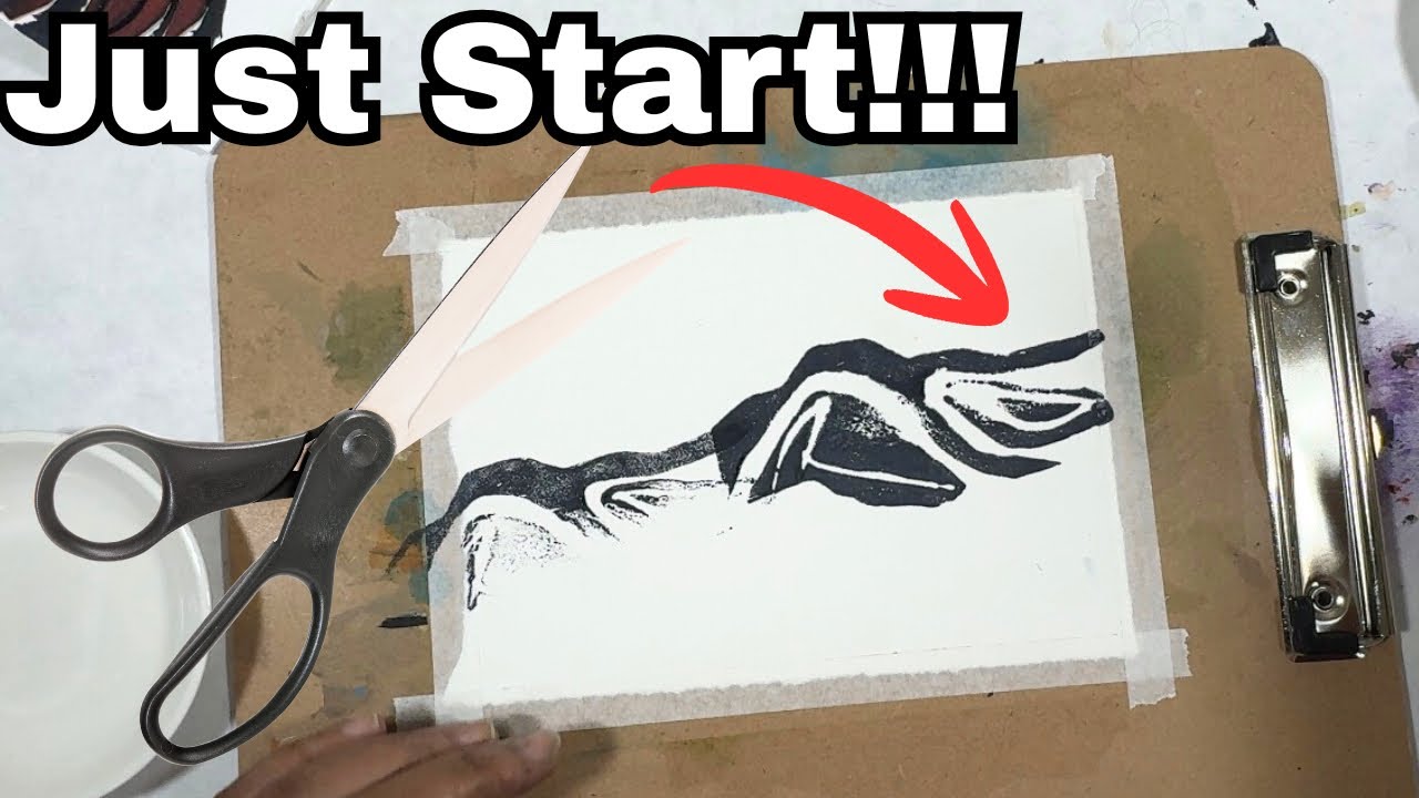 Stop overthinking your art. Just make ONE mark. - YouTube