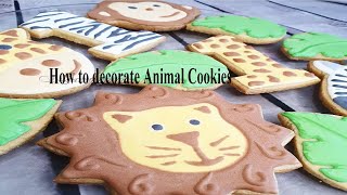 Decorating Animal Cookies \/ Jungle Safari Cookies