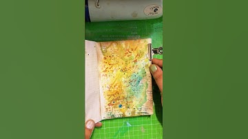 Art journal Background | Perfect Pearls pigment powder #artjournaling #artjournal