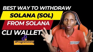 How To Withdraw Solana From Solana CLI Wallet | Solana CLI Tutorial/Guide