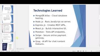 MERN Stack Internship Presentation | What I Learned +  Project Demo | React, Node.js, MongoDB