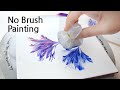 (489) Beautiful flowers | with plastic roll bag | Fluid Acrylic for beginners | Designer Gemma77