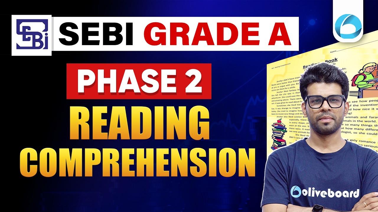 SEBI Grade A 2025 | Phase 2 | Reading Comprehension