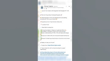 #Hiring #React Developer #Frontend Development#JavaScript#WebDevelopment#PuneJobs#Fresherswelcome