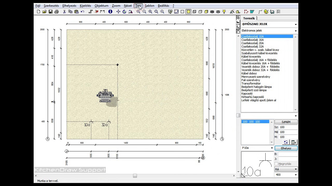 Rétegek használata / KitchenDraw