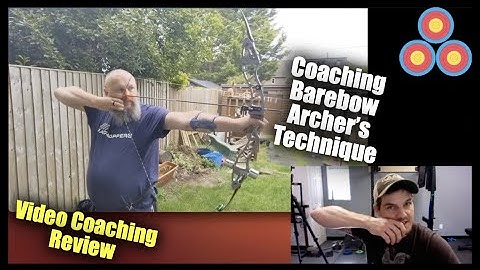 Helping a New Barebow Archer Shoot with Better Form | Archery Video Coaching Review