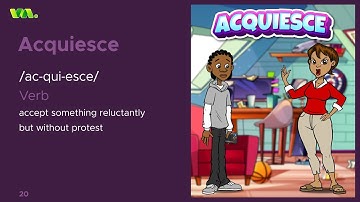 Vocabimate English Vocabulary: Learn the word Acquiesce | Animated Vocabulary