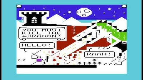 VIC must kill the dragon! - VIC-20 PETSCII-demo - Part three (BASIC)