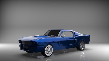 Ford 1960 Mustang | 3D Modeling and Texturing | #Autodeskmaya #Keyshot