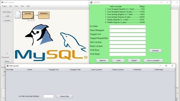 Aplikasi Laundry - CRUD Sederhana Menggunakan Java (Blue J) dan Mysql