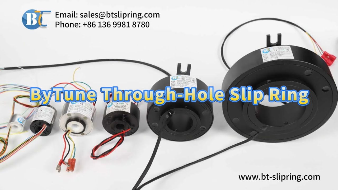 ByTune Standard Through Bore Slip Rings:  Power & Precise Signal Transmission