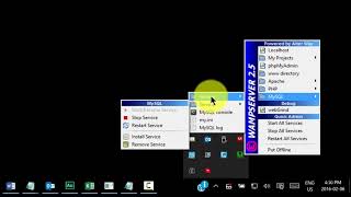 4  WampServer Menu