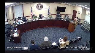 Dearborn County Indiana Board of Commissioners Meeting January 20 2026