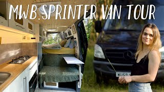 VAN TOUR - Is this the BEST 144" MWB Sprinter Van Conversion Layout? FULL TIME VAN LIFE