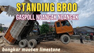 LIMESTONE TURUN TRUK STANDING❗️Proyek SS Rawabaru, Jalan Baru Dikebut Usai Sidak Walikota #kdm 