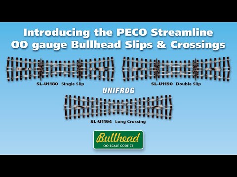 New Peco Streamline OO Gauge Bullhead Slips & Crossings
