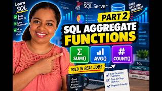 SQL Aggregate Functions Explained | SUM, AVG & COUNT for Beginners (SQL Server) Part 2