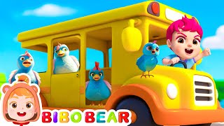 Five little Chicken | Whells On The Bus | Old MacDonald Learn Animal | Nursery Rhymes | Kindergarten