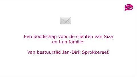 Videoboodschap voor onze cliënten en hun verwanten - deel 2