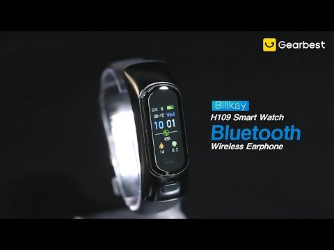 Bilikay H109 Bluetooth 4.2 Wireless Earphone Smart Watch 2 in 1 - Gearbest.com