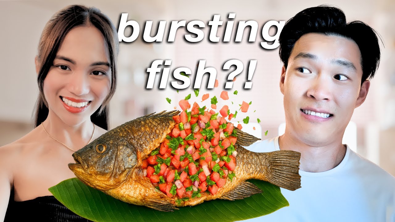 Korean-American Fiancé Tries Filipino Tilapia for the First Time!