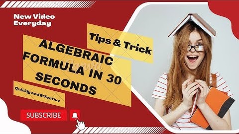 Algebraic Formulas in 30 Seconds | Pascal