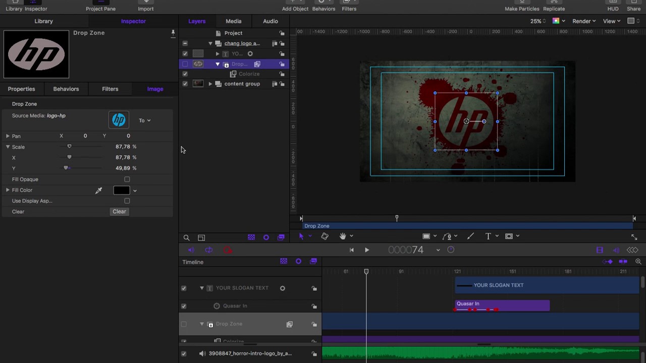 Horror Blood Logo tutorial