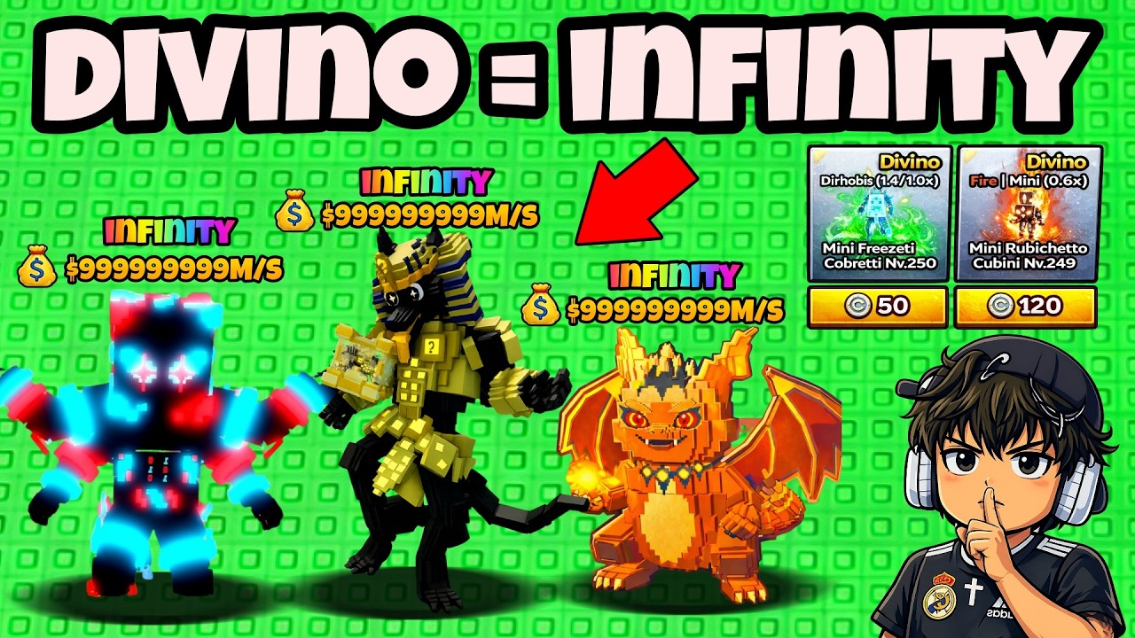 🔥DIVINO VIRA INFINITY!🔥REVELEI O SEGREDO NO FUJA DO TSUNAMI PARA BRAINROTS