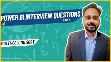 Power BI Interview Questions- How to do a multi-column sort on a visual in Power BI