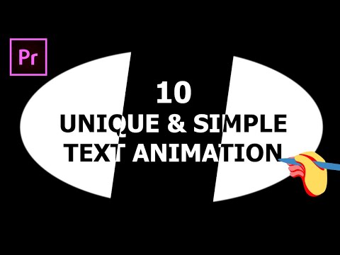 10 unique TEXT INTRO ANIMATION/EFFECT premiere pro 2022 | 3d transition text animation | ultra key