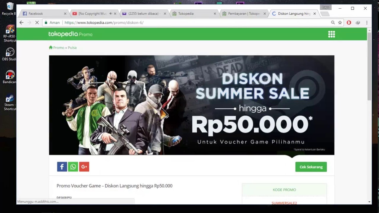 CARA BELI STEAM WALLET DI TOKOPEDIA DAN CARA ISINYA DI STEAM