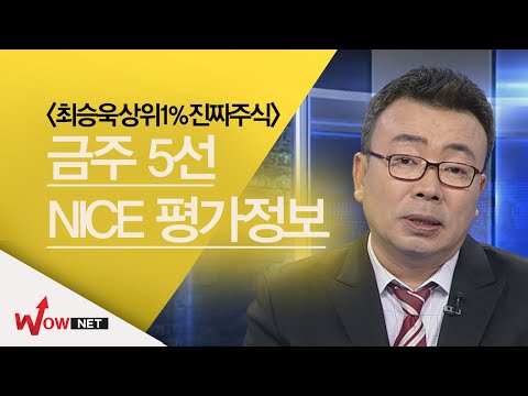 [최승욱 진짜주식] 금주의 진짜 주식 5선 - NICE평가정보 #2/1