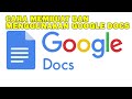 Cara Mudah Membuat dan Menggunakan Google Docs