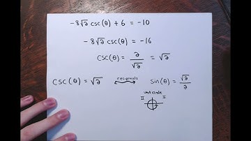 Solve linear trigonometric equations in secant and cosecant #2