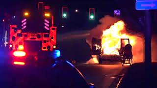 AMR Ambulance Fire