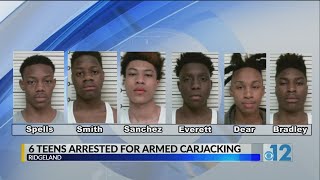 6 teens arrested for armed carjacking