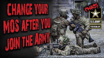 Can you change your job in the Army?