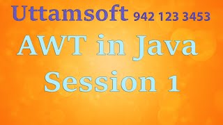 Java GUI | AWT In Java
