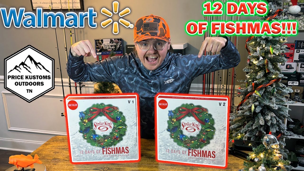 STRIKE KING 12 DAYS OF FISHMAS!!! WALMART #bassfishing #fishing #fishingequipment #12daysofchristmas