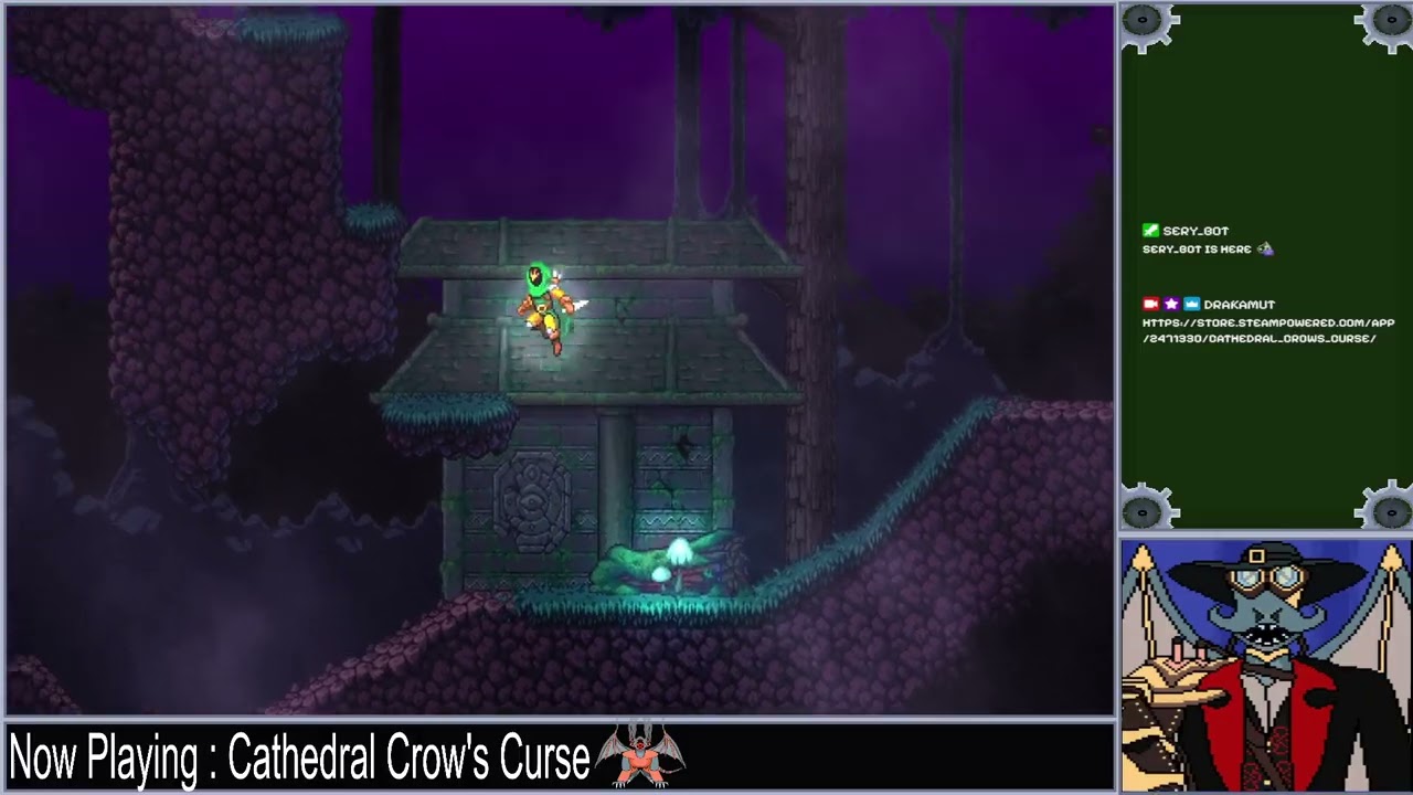 [Cathedral Crow's Curse Demo] Fast Metroidvania with a touch of stealth and a lot of parrying!