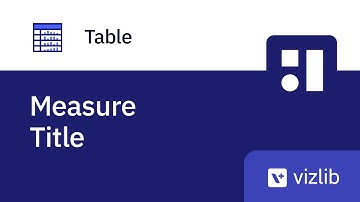 Vizlib Table - Measure Title